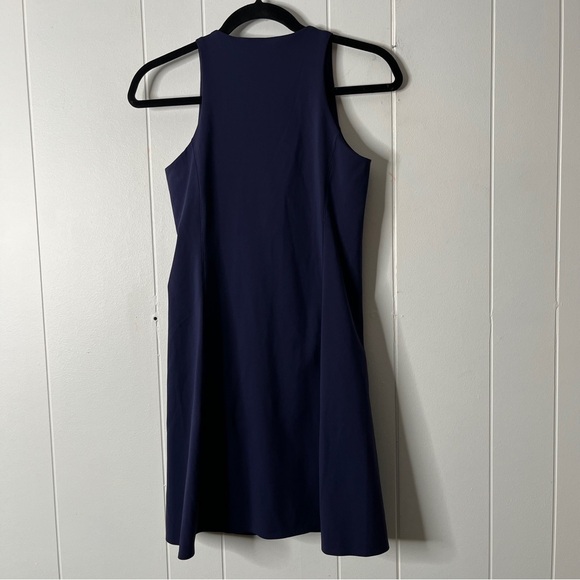NWT SPANXshape™ Get Moving Zip Front Dress in Lapis Blue Women's S Sporty - Picture 2 of 10